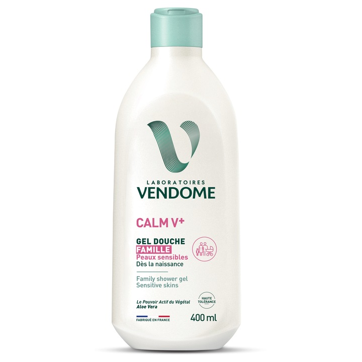 Tusfürdő érzékeny bőrre, Calm V+, Laboratoires Vendôme, 400 ml