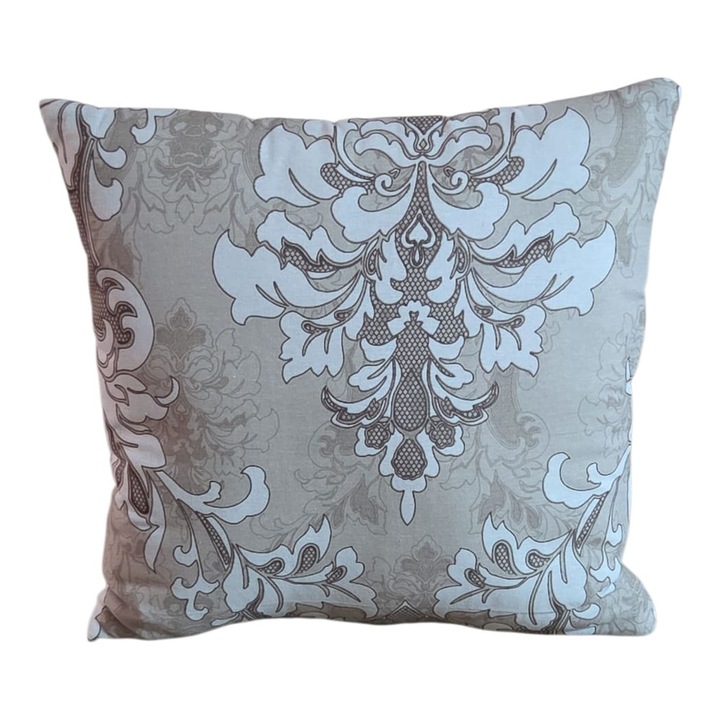 Töltött párna, 40x40 cm, M 3541 Barokk krém, Emimona