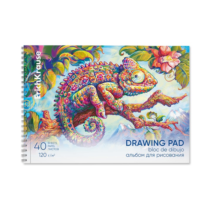 Bloc desen ErichKrause Cameleon, A4 40 foi, cu spira