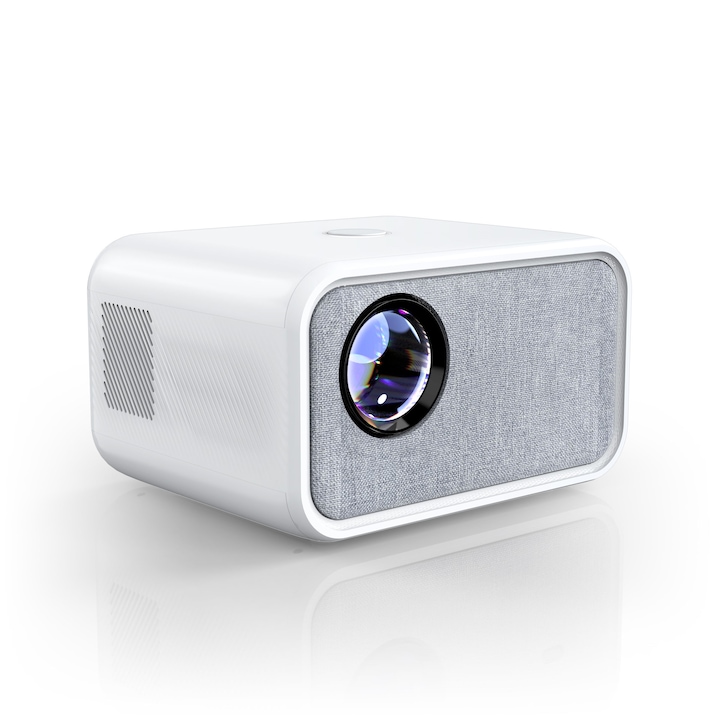 Proiector, 2.4G/5GWIFI, 4K HD, 300ANSI, protectie pentru ochi, focalizare motorizata, memorie 2+16G, 250x175x260mm, alb