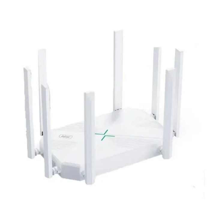 Vezeték nélküli router, maximális WLAN sebesség 300 Mbps, Wi-Fi 4, 1200 m hatótávolság, fehér színű