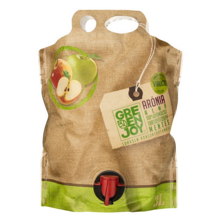 Suc de mere si aronia GREENJOY 100% ORGANIC, 3 l