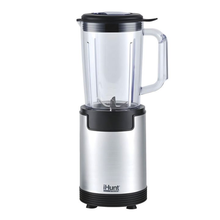 Set Multi Blender iHunt Bro 4 in 1, Putere 900W, 18000rpm, 1L, 6 cutite Inox, Functii Stoarcere Macinare Fructe Smothie Maker Zdrobire Gheata, 7 Accesorii incluse