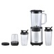 Set Multi Blender iHunt Bro 4 in 1, Putere 900W, 18000rpm, 1L, 6 cutite Inox, Functii Stoarcere Macinare Fructe Smothie Maker Zdrobire Gheata, 7 Accesorii incluse