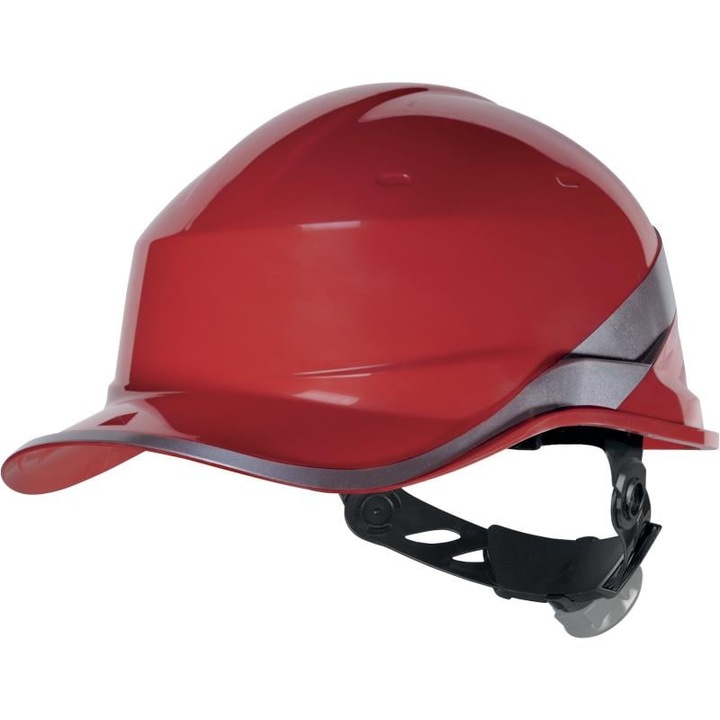 Casca de protectie cu sistem fixare rotita, tip baseball Diamond V, culoarea rosu - Delta Plus UNIVERSAL Rosu