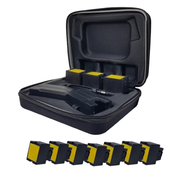 Електрошоков пистолет Taser, 7 пълнителя, включен кобур