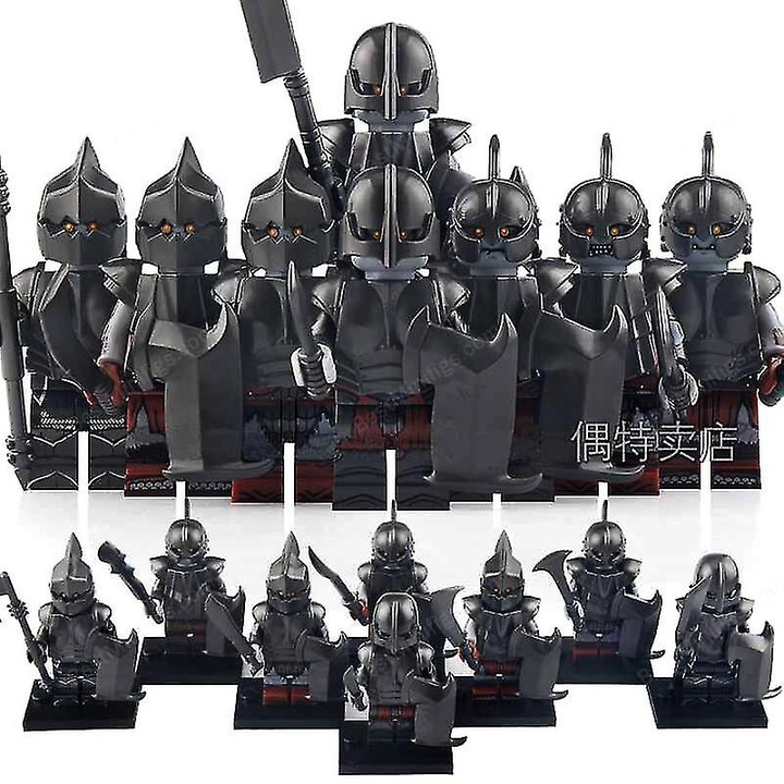 Set 8 figurine Minifiguri Orci Dol Guldur și Orci Gundabad, 4.5cm, ABS