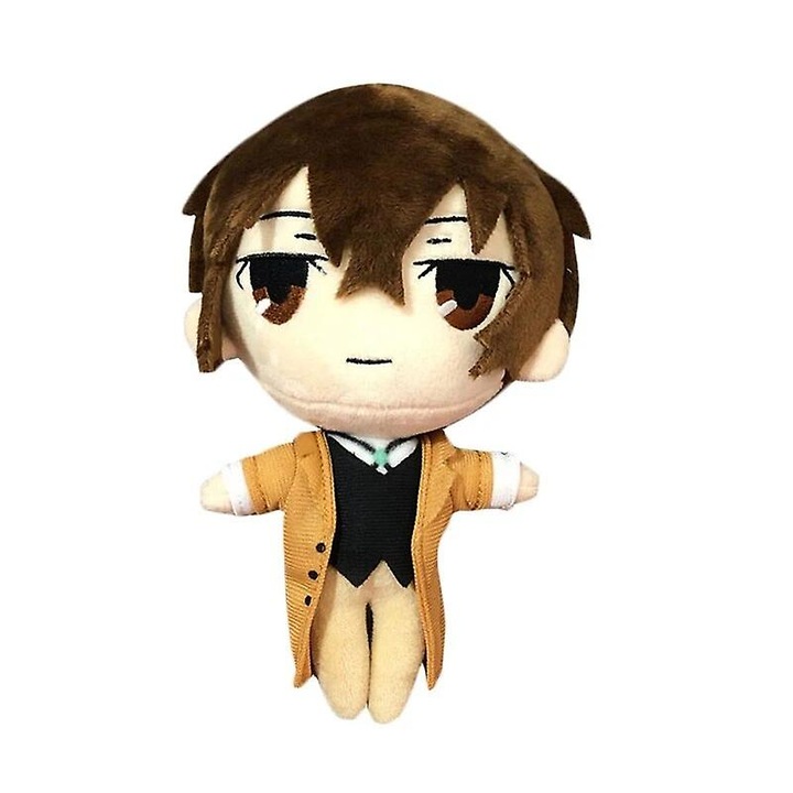 Bungou Stray Dogs plüss figura készlet, Dazai Oszamu és Nakahara Csuja, 20 cm, biztonságos játékok gyerekeknek