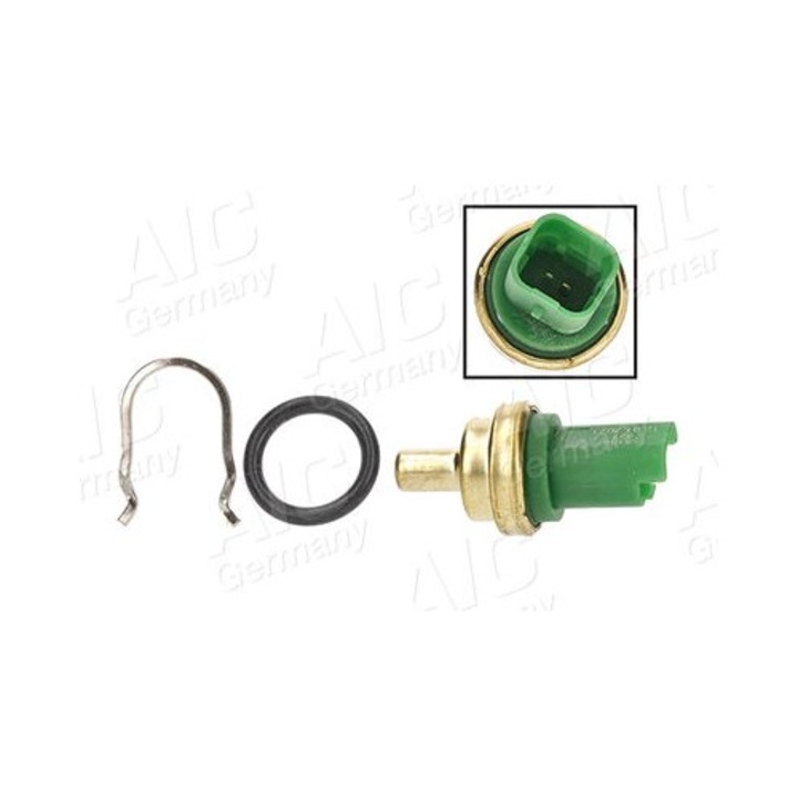 Senzor de temperatură a lichidului de răcire AIC, verde, tömítéssel