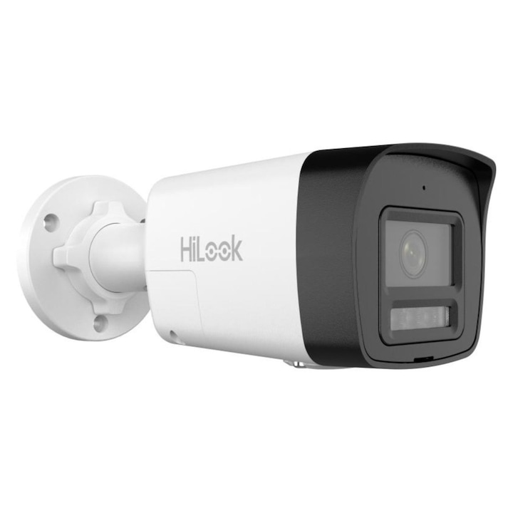 Камера за наблюдение Hikvision HiLook IPC-B180HAP-LUF/SL, IP, 8 MP, 2.8 мм, Двойно осветление, PoE, IP67, Микрофон