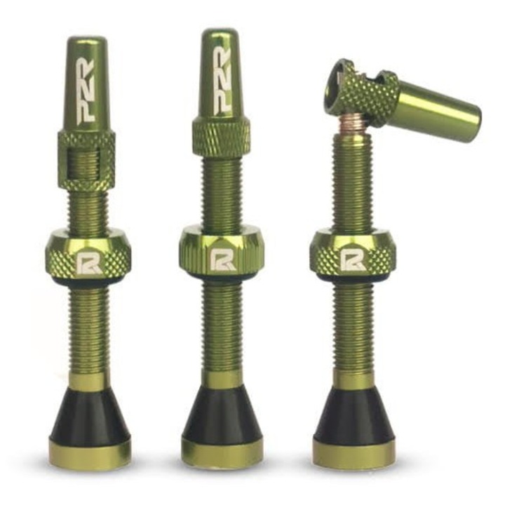 Valva Tubeless bicicleta P2R FR-11C, AL, 46mm, Verde
