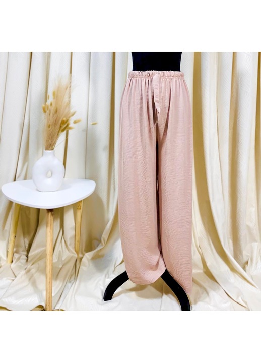 Pantaloni Largi de Primavara-Vara, Roz Pudra