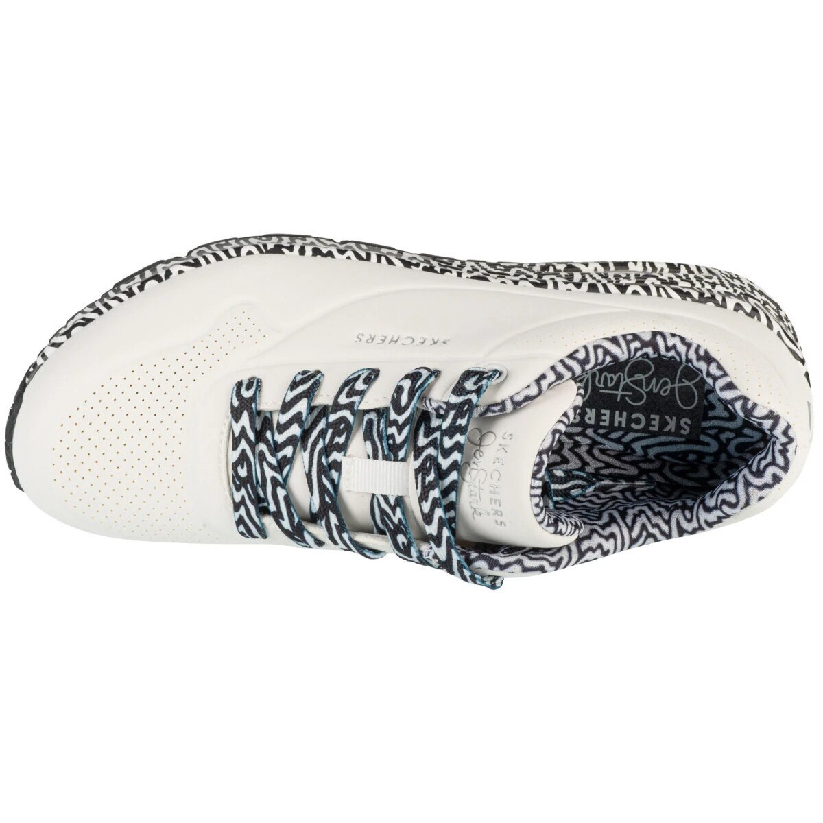 Pantofi sport, Skechers Uno - Mini Drip 177959-WBK, Alb