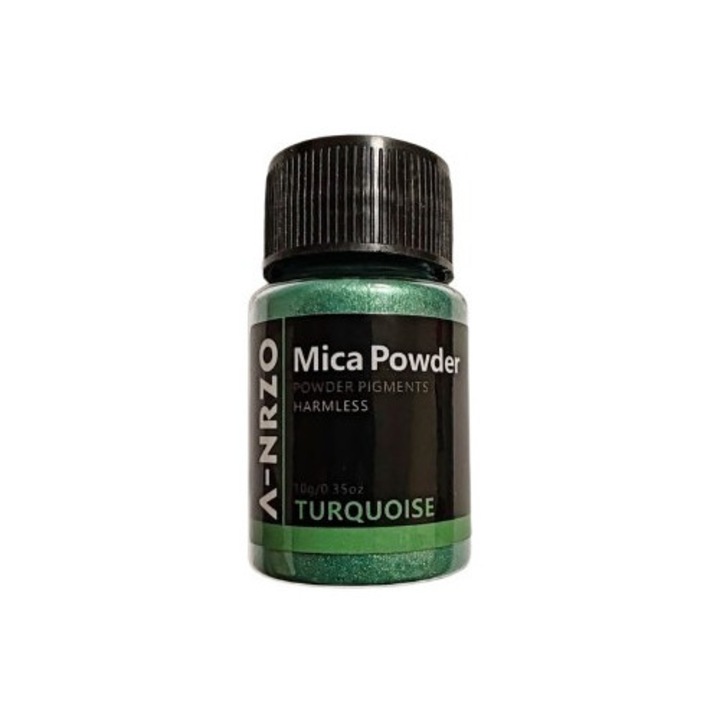Pigment pudra turcoaz ANRZO, 10 ml, pentru lemn și ceramică