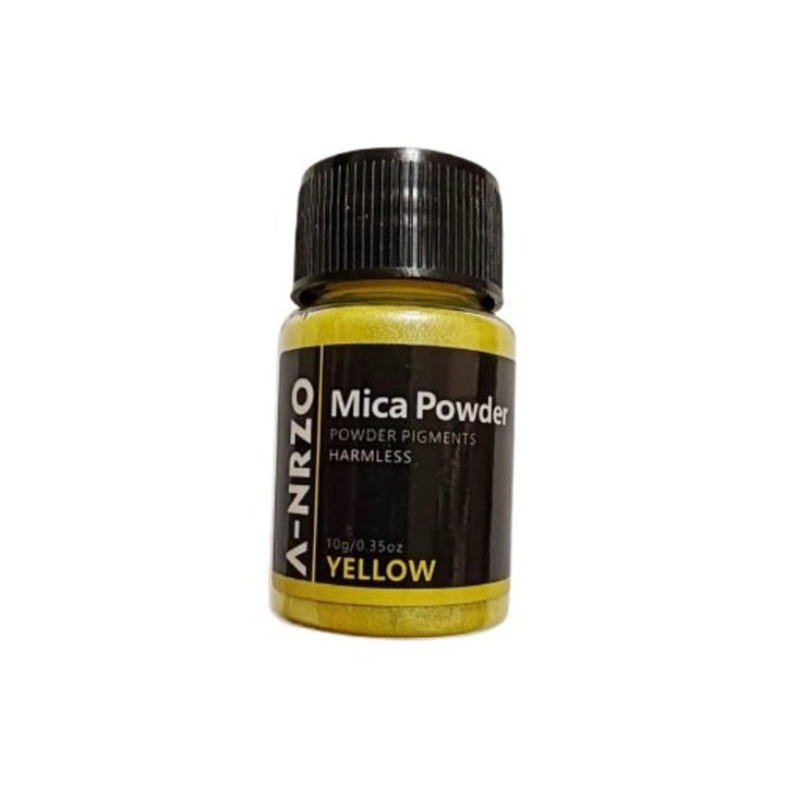 Pigment pudră galben ANRZO 10 ml, pentru vopsele, utilizare universală