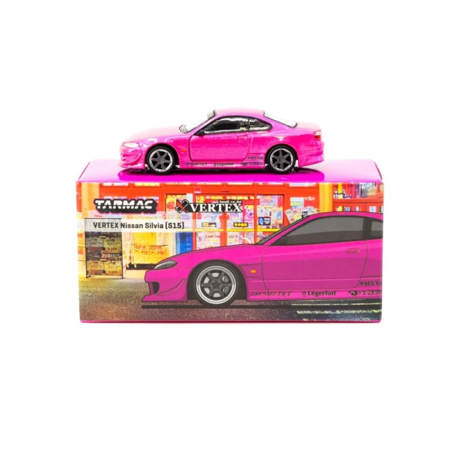Tarmac VERTEX Nissan Silvia S15チェイス Tarmac Works 1/64 VERTEX Nissan Silvia S15 - ミニカー専門店 RideON
