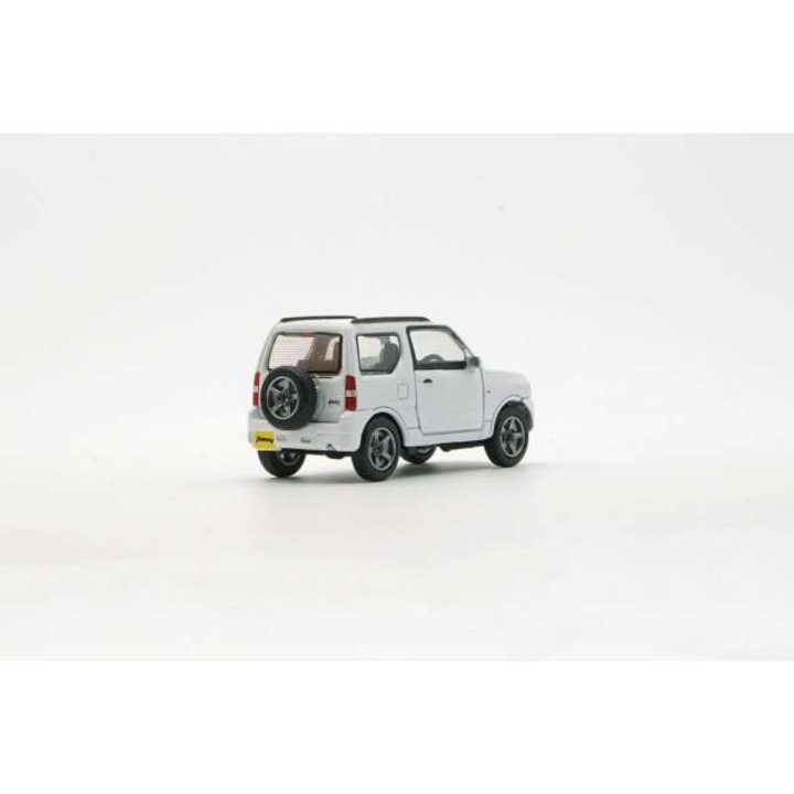 Modellautó, Suzuki Jimny K-Car Jb23 1998, Fehér, 1:64 Bm Creations Rhd