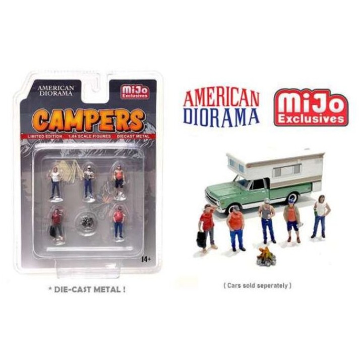 Kiegészítők Campers Figurine Set 1:64 American Diorama