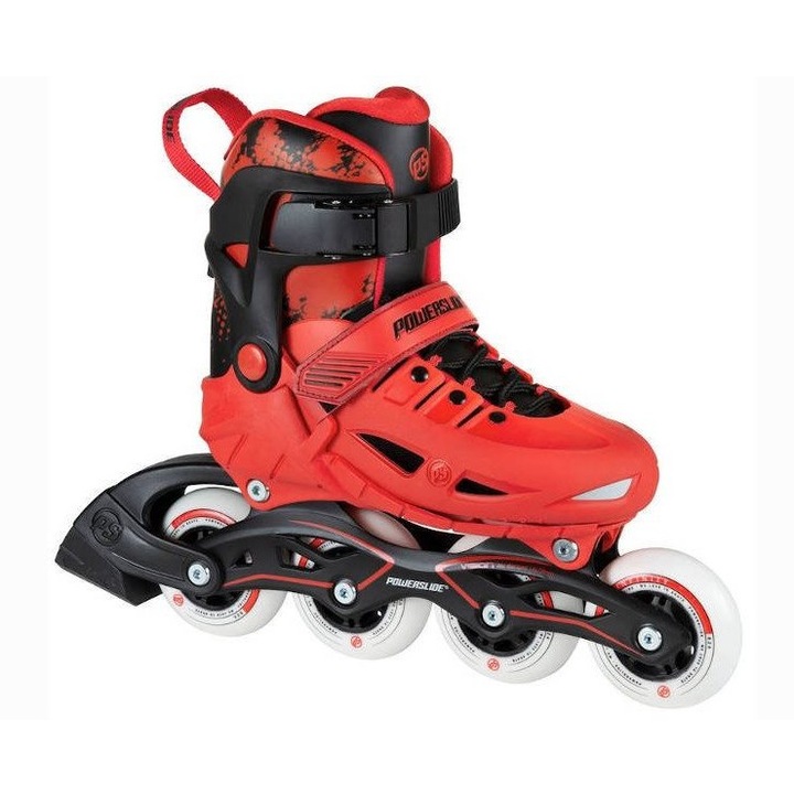 Role Powerslide, model Phuzion Universe, rosu, 4 roti, 90 mm