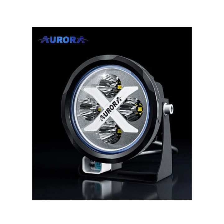 Bara LED Aurora 40W, 10.16cm, set 2 buc, aluminiu, multicolor