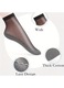 Set 2 Perechi Sosete Transparente, DANATI, Ciorapi, 35-39EU, Negru, Respirabile cu efect Gheata, Ultra Subtiri, intaritura pe talpa, Absorbante, Antiderapante, Poliester cu Catifea Matasoasa si Elastan