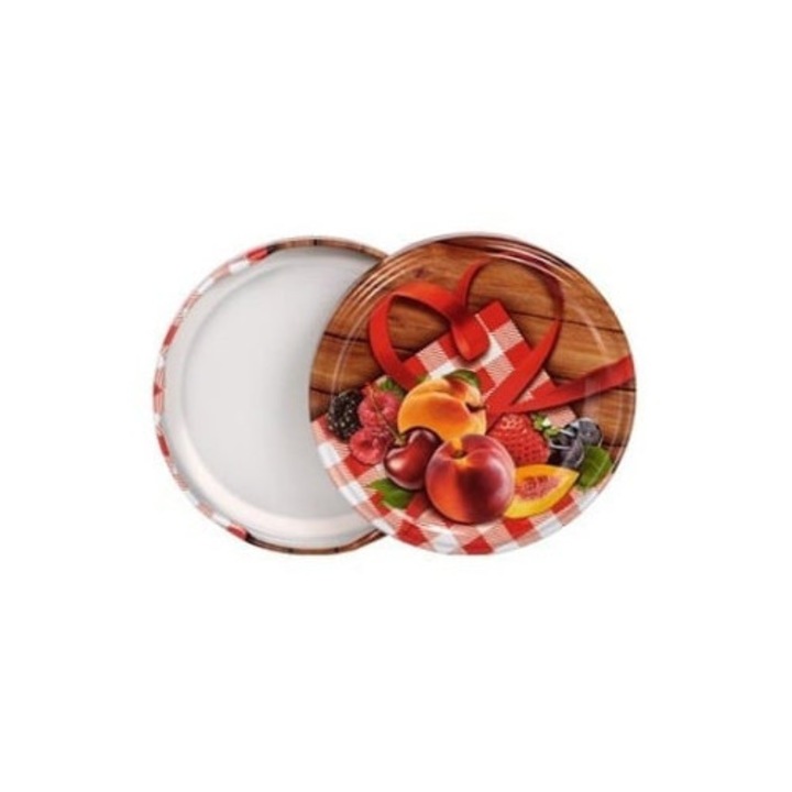 Capac pentru Borcan 720 ml model cu fructe – Diametru 82 mm - Pachet 50 buc