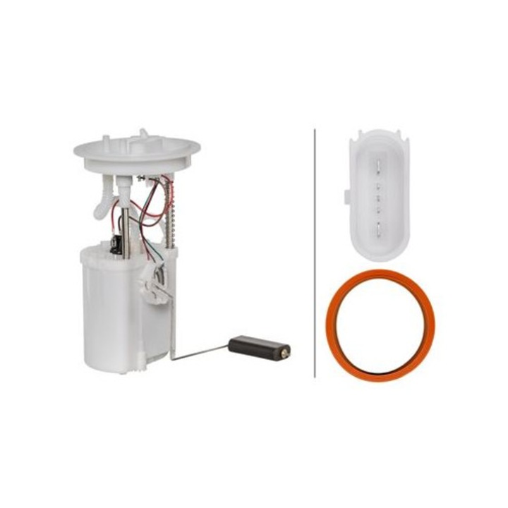 Hella üzemanyagellátó rendszer, tömítéssel, elektromos, 5 csatlakozás, Skoda, VW, Audi, Seat járművekhez