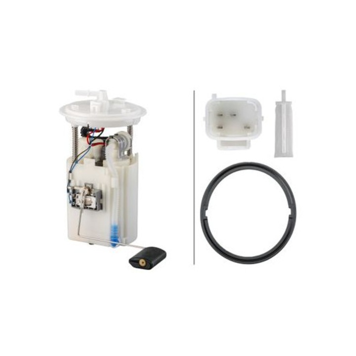 Hella üzemanyagpumpa, elektromos, tömítéssel, 4 csatlakozóval