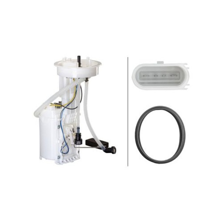 Hella üzemanyagpumpa, elektromos, tömítéssel, 4 csatlakozóval