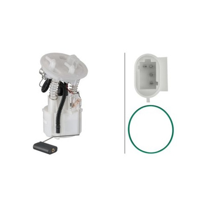 Hella üzemanyagpumpa, elektromos, tömítéssel, nyomásszabályozóval