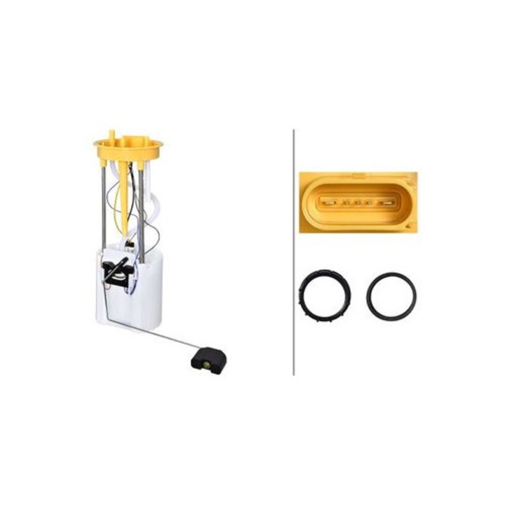 Hella elektromos üzemanyagszivattyú, 12V, 3bar, 5 csatlakozó