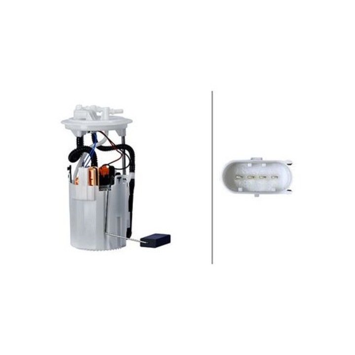 Hella üzemanyagpumpa, tömítéssel, elektromos, 4 csatlakozóaljzattal