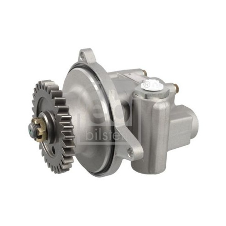 FEBI BILSTEIN szervokormányszivattyú, 2 csatlakozóval, M16x1,5, M26x1,5, óramutató járásával ellentétes forgásirány