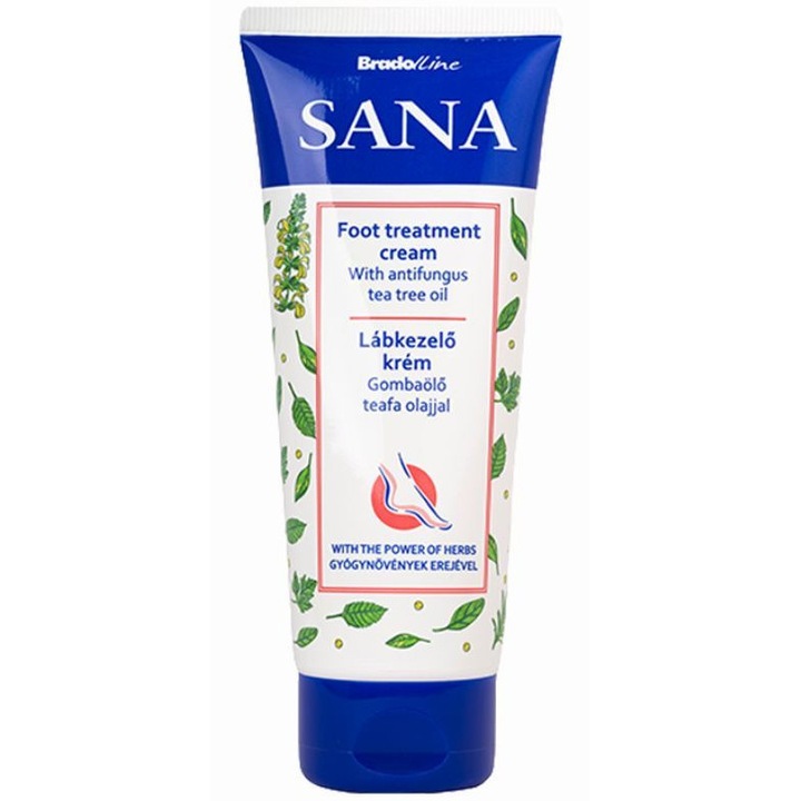 SANA Crema Pentru Ingrijirea Picioarelor Diabeticilor, 100 ml, BradoLine