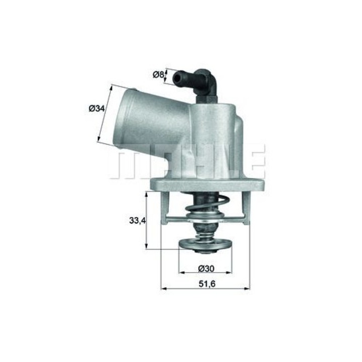 Termostat lichid de răcire Mahle, 92°C, cu etanșare, 11.2x11.2x12cm