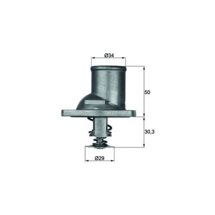 Termostat lichid răcire Mahle TI192, 92°C, 11, 2x11, 2x12cm