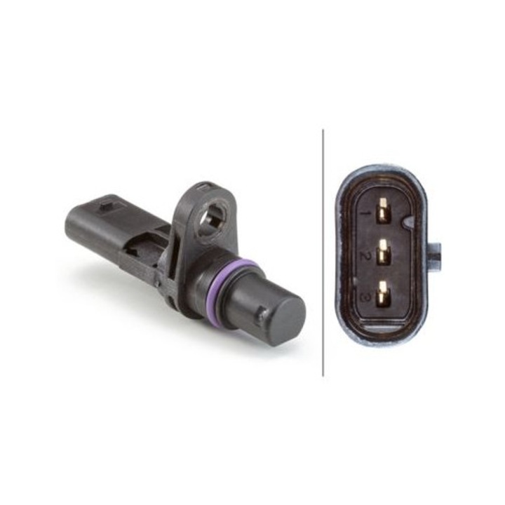 Senzor pozitie ax cu came Hella, cu garnituri, 3 conectoare