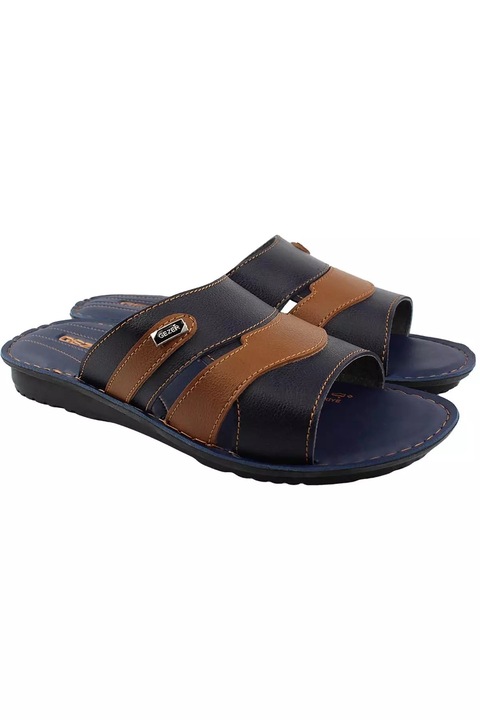 Slapi barbati Gezer, model GT1YMM.12660.00.HC4.0C, maro, textil, Maro