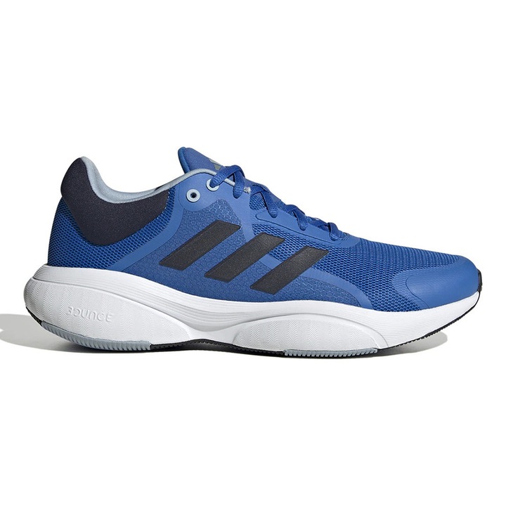 Adidas Performance, Маратонки за бягане Response с текстилна подплата, черни, кралско сини, 9