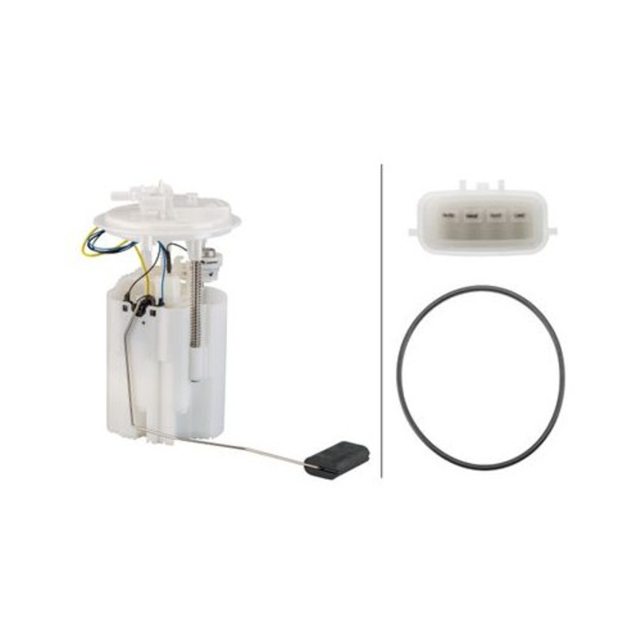 Hella üzemanyagpumpa, elektromos, tömítéssel, 4 foglalattal