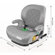 Inaltator auto copii Caretero Irbis I-Size Emerald 125-150 cm, fixare cu isofix, centura de ghidaj, spatar reglabil si detasabil, husa lavabila, cotiere, Certificat R129