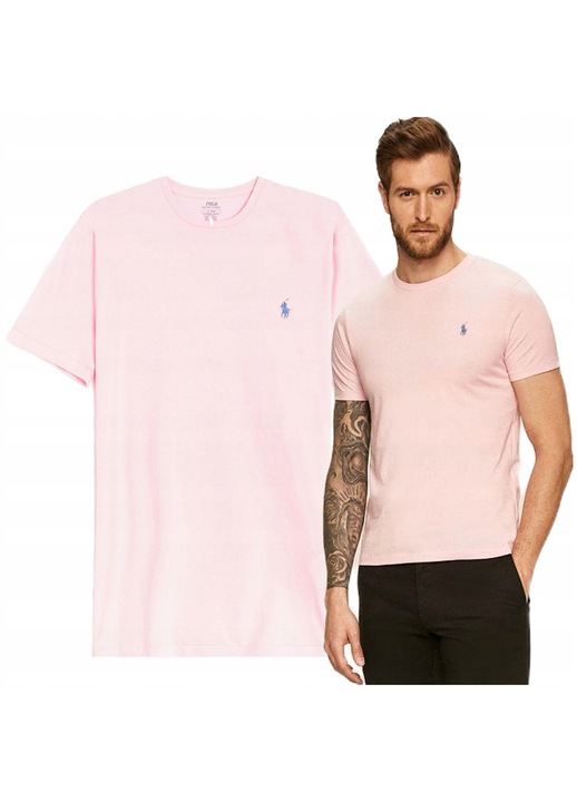 Мъжка тениска, Ralph Lauren, Памук, Розов, Розово