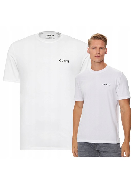 Мъжка тениска, Guess, памук, къс ръкав, 32650, Бял, XL