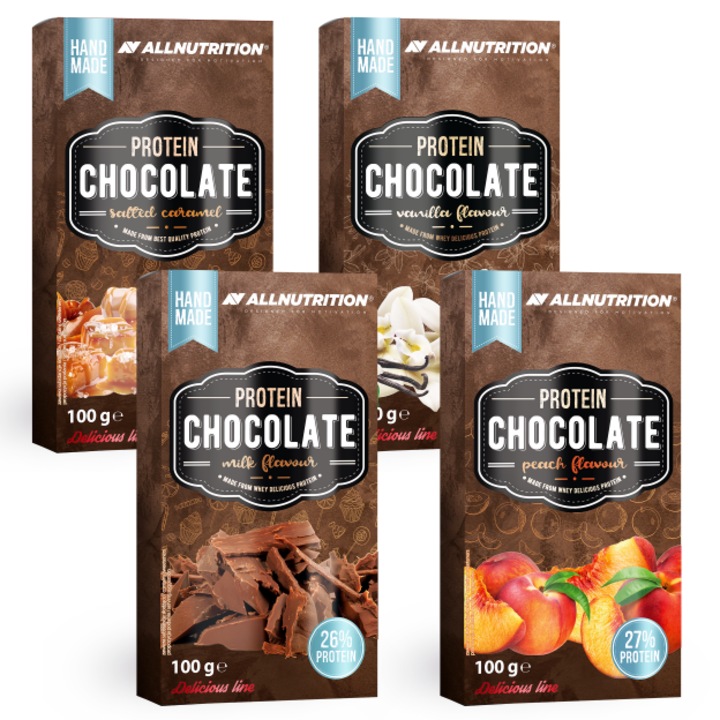 Хранителна добавка Allnutrition, Protein Chocolate - Протеинов Шоколад Ванилия 100g