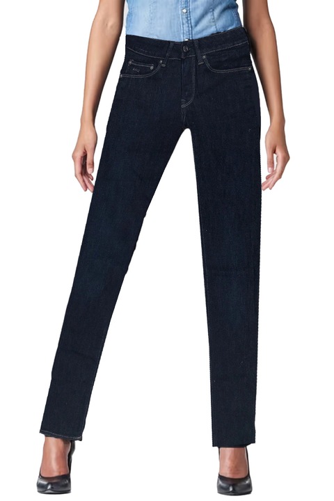 Blugi dama G-Star RAW 3301 Contour High Straight 2760308 16113-21, Talie inalta, Picior drept, W28-L32, Bleumarin