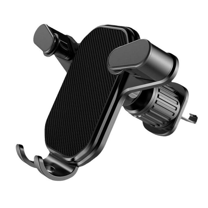 Suport Telefon Auto pentru Grila de Ventilatie Premium, Rotativ 360°, Compatibil cu Telefoane 5.0-7.2 inch, Prindere Gravitationala, Stabilitate Extinsa, Nu Blocheaza Fluxul de Aer