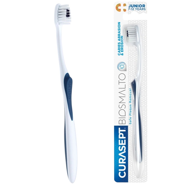 Periuta de dinti pentru copii Curasept Biosmalto Junior 7-12 ani