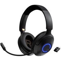 Casti gaming fara fir CREATIVE ZEN HYBRID PRO CLASSIC, Microfon detasabil, Bluetooth 5.3, LE Audio, Hybrid ANC, RGB Led, USB-C