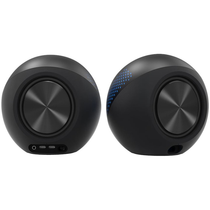 Boxe 2.0 CREATIVE PEBBLE X, Bluetooth 5.3, RGB Lighting, Aux, USB-C, 30W RMS