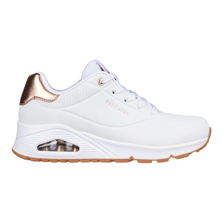 Skechers, Uno Golden Air Wedge маратонки, бели, розово златисти